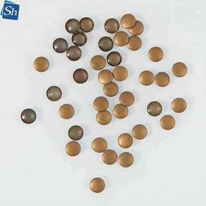 Paku Hias Logam Tembaga Bentuk Kubah, Paku Tempel Panas, Paku Tempel Setrika Bentuk Kubah Tembaga, Perekat Kuat untuk Pakaian - Product Image 1