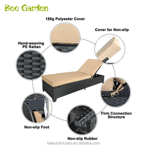 Meubles de jardin en plein air détend rotin chaise longue - Product Image 6