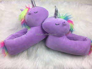 Pantoufles en peluche joker pour femmes, nouveau, design OEM, en coton PP, en forme <span class=keywords><strong>de</strong></span> licorne, chaussures pour la maison, pantoufles d'hôtel, - Product Image 4