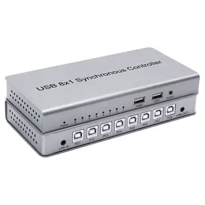 KVM síncrono controlador 8x1 teclado inalámbrico y ratón USB 2,0