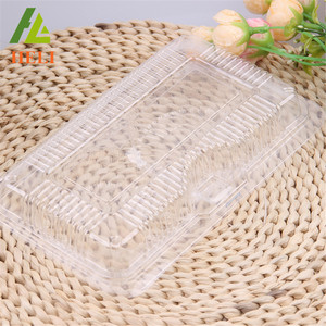 Caja desechable de plástico transparente para pastel de pan para embalaje sándwich Sushi Pizza hamburguesa comida - Product Image 5