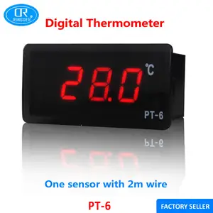 RINGDER PT-6 कम कीमत डिजिटल पैनल तापमान सूचक थर्मामीटर