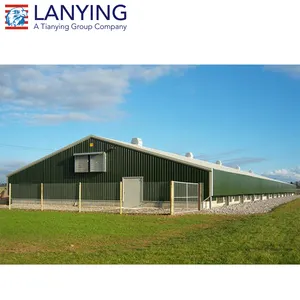 Steel structure chicken house/poultry farm/warehouse building material