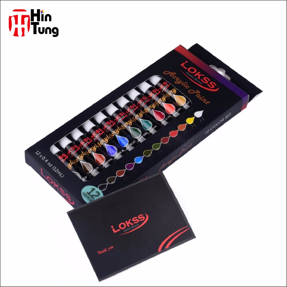 Горячая Распродажа 12 шт. 12 мл набор акриловых красок для художников