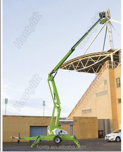 Cielo montado en <span class=keywords><strong>un</strong></span> remolque remolcable araña de la pluma del brazo mesa elevadora del motor diesel - Product Image 5