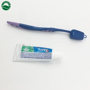 Brosse à dents en plastique avec capuchon en plastique et dentifrice emballés dans un sac en plastique pour brosse à dents - Product Image 5