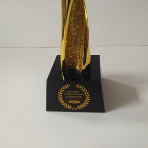 โลกโลกถ้วยรางวัลที่กำหนดเองชุบทองคริสตัลรางวัลบริษัทครบรอบของที่ระลึกรางวัล - Product Image 5