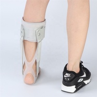 Orthèse Tibio-Pédieuse AFO Attelle Gouttière Soutien Chute du Pied Orthèse pour Cheville-Pied avec Sangle