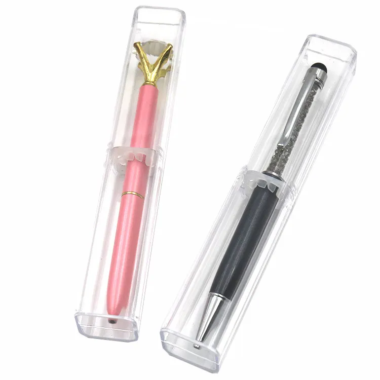 Klaar Goederen Clear Plastic Geschenkdozen Cristal Bal Pen Verpakking