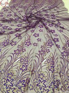 Chewleedee Boutique Tulle Lace <strong>Fabric</strong> CL61713 with Sugar <strong>Glitter</strong> Blingbling Mesh Hot Sale for Wedding Parties Bags 5 Yards MOQ - Product Image 3