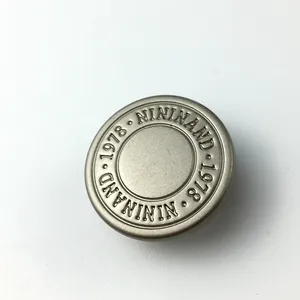 Jeans Accessories Custom Size Free Sample Metal Snap Buttons for Clothes
