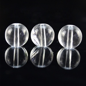 Großhandel dekorative Perlen Vorhänge 6mm runde Glasperlen Kristall perlen transparente natürliche Schmuck Geschenk verpackung Volkskunst - Product Image 6