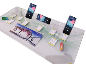 Sıcak satış akrilik ekran cep telefon <span class=keywords><strong>stand</strong></span>ı sayaç için set cep telefonu destek tutucu vitrin için - Product Image 3