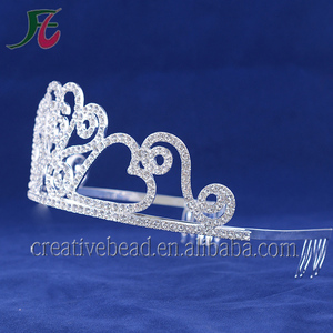 Vente en gros de fabricants Fashion Beauty Pageant Queen 16e 18e 21e anniversaire couronnes diadèmes en strass pour filles anniversaire - Product Image 3