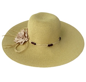 Vietnam été disquette chapeau de paille pour les femmes brodé à la main raphia décontracté sport voyage en plein air approprié Style rayé - Product Image 1