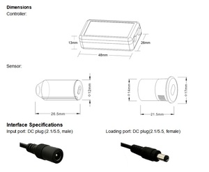 MINI003-CB Беспроводное управление мини-датчик 6A мебель освещение шкафа освещение светодиодный диммер контроллер - Product Image 6