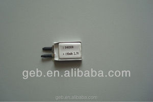 Rechargeable au Lithium polymère batterie GEB233535 3.7 V 200 mAh - Product Image 2
