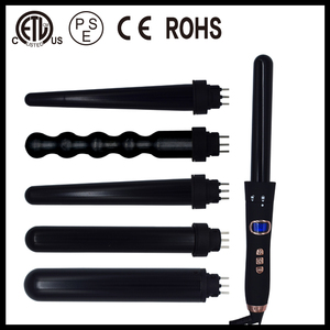 Más caliente del pelo curling varita 5 en 1 con curling varita titanio <span class=keywords><strong>Rizador</strong></span> profesional - Product Image 3