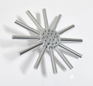 Accessorio per doccia a stella in ottone cromato da 8.7 pollici 220mm eco-friendly ad alta pressione per risparmio idrico da parete per bagno - Product Image 5