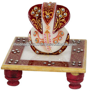 Marble Decorative Ganesh Chowki - Product Image 1