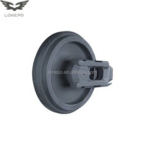 ชุดล้อไอดเลอร์หน้าสำหรับรถขุดรุ่น R60 LG60 YC60 วัสดุ 50Mn/40MnB ผิวเรียบ ผลิตด้วยกรรมวิธีการตีขึ้นรูปและหล่อ - Product Image 1