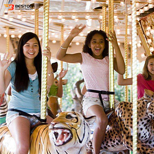 Beston nhà máy tốt nhất đôi boong vườn <span class=keywords><strong>Carousel</strong></span> vui chơi đi xe cho trẻ em - Product Image 2