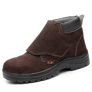 De los hombres de seguridad de soldadura zapato antideslizante resistentes al aceite y ácido de gamuza de piel de vaca de trabajo, <span class=keywords><strong>botas</strong></span> con puntera de acero - Product Image 6
