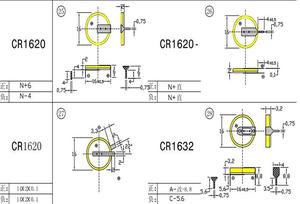 Lithium pin 3V <span class=keywords><strong>CR1620</strong></span> nút di động với Hàn tabs - Product Image 2