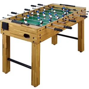 Meilleure vente 4FT Foot Soccer Table de haute qualité en bois couleur pour jouer à la main Football Kicker Fooseball Game - Product Image 1