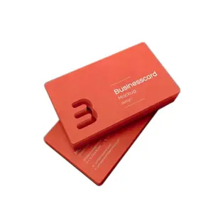 Hoge kwaliteit aangepaste zakelijke papieren kaart boekdruk dikke 3d custom naam business card printing