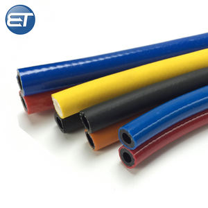 Selang Oksigen Asetilen PVC 1/4 "-5/<span class=keywords><strong>16</strong></span> Inci, Pipa Selang Uap Las Garis Kembar Tekanan Tinggi - Product Image 6