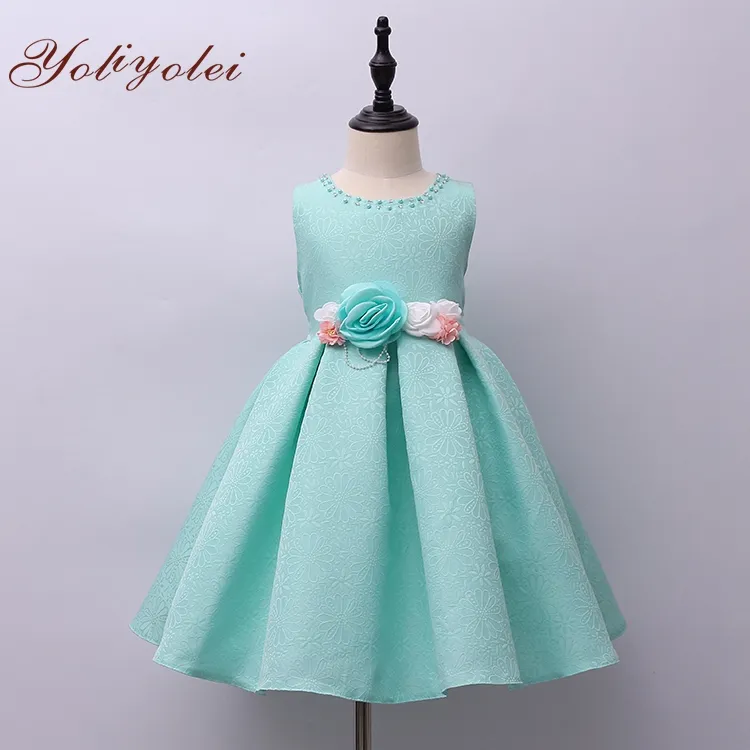 Vestido en blanco para baile de belleza para niña de 11 años