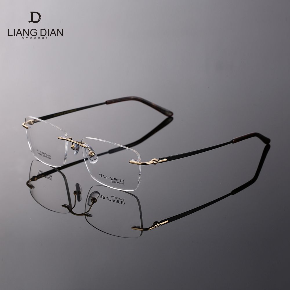Rimless Titan Eye Plus Frames For Gents Rimless Eyeglasses Titan