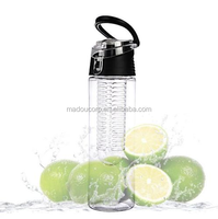 Bouteille d'eau Madou 700 ml en Tritan sans BPA avec fonction de consommation directe, bouteille de boisson infusée aux fruits écologique unisexe