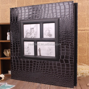 Black Leather Cover Diy <b>Photo</b> <b>Album</b> 4x6 600 <b>Pocket</b> <b>Photo</b> <b>Album</b> - Product Image 1