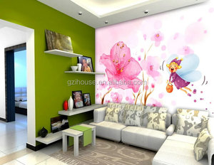 KT071 Гуанчжоу ihouse 3D мультфильм принцесса обои роспись