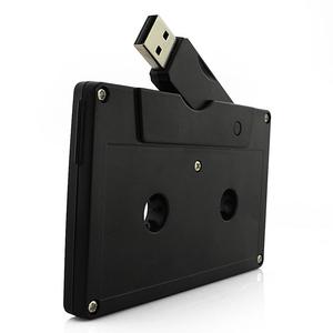 Venta al por mayor logotipo personalizado impreso cinta de casete forma Usb Flash Drive con caja de plástico opcional 8GB 16GB 32GB 64GB 128GB - Product Image 3