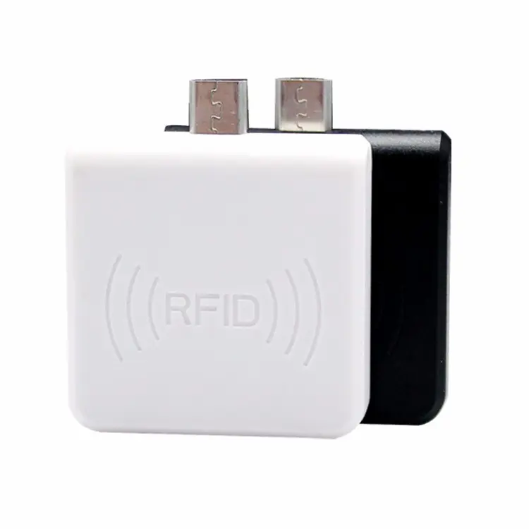 W65A Micro USB RFID Android lector 14443A tarjeta inteligente lector y escritor lector RFID Android para el teléfono móvil