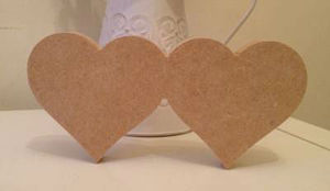 Placas de corazones de madera MDF - Product Image 2