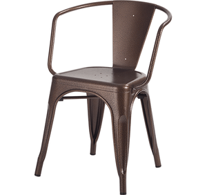 Chaise en cuivre bon marché d'occasion, style vintage français, style industriel, salle à manger, jardin, extérieur, cadre, <span class=keywords><strong>restaurant</strong></span>, salle à manger, meubles en fer - Product Image 6