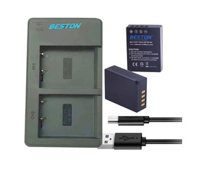 Beston 2 paket NP-W126 NP-W126S Şarj Edilebilir Lityum pil Paketi ve Çift USB taşınabilir pil şarjı için dijital kamera - Product Image 1