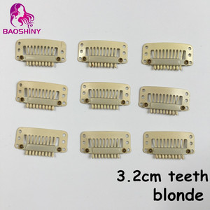 <span class=keywords><strong>Clip</strong></span> a pettine a scatto 9 denti in metallo parrucca parrucca fai da te <span class=keywords><strong>capelli</strong></span> <span class=keywords><strong>Extension</strong></span> <span class=keywords><strong>clip</strong></span> parrucca per accessori per parrucca - Product Image 6