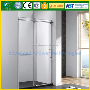 8mm diseño de baño <span class=keywords><strong>puerta</strong></span> <span class=keywords><strong>corredera</strong></span> de <span class=keywords><strong>cristal</strong></span> de la ducha interior <span class=keywords><strong>dos</strong></span> fix y <span class=keywords><strong>dos</strong></span> correderas - Product Image 5