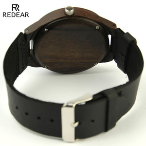 Montre pour <span class=keywords><strong>homme</strong></span> de marque supérieure, Relogio Masculino, montres à quartz en cuir véritable, montres en bois de bambou pour couple, articles cadeaux - Product Image 6