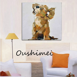 Vente chaude oeuvre animaux <span class=keywords><strong>photos</strong></span> à la main Cool <span class=keywords><strong>chien</strong></span> photo sur toile pour salon décoration <span class=keywords><strong>chien</strong></span> peinture - Product Image 5