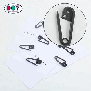 <span class=keywords><strong>Épingles</strong></span> de sécurité en plastique, noires, pour accessoires de vêtements, vente en gros, pièces - Product Image 4