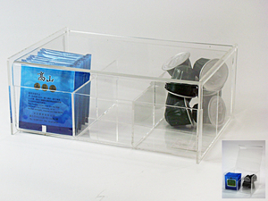 Eco-Friendly Multi Grids Acrylic <b>Coffee</b> <b>Capsule</b> Holder with 3 Drawers - Product Image 4