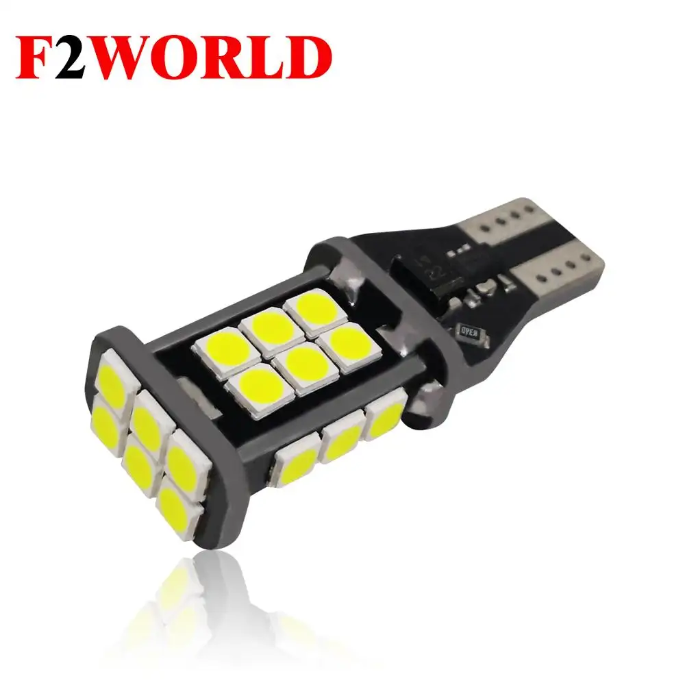 Hoàn hảo LED Led xe sao lưu ánh sáng T15 3030 24smd CANBUS tự động LED W16W đảo ngược ánh sáng bãi đậu xe 12 Volt