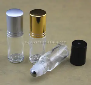 5ml 10ml cam rolon şişe uçucu yağlar için parfüm şişesi boş kozmetik kapları dudak yağı 15ml