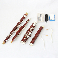 OEM Professional Level Wind Instrument Maple Body Silver Plated Key C Tone Bassoon